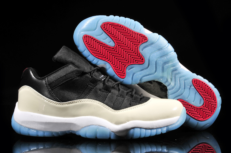 Air Jordan 11 Mens Shoes Black/Gray/White/Blue Online